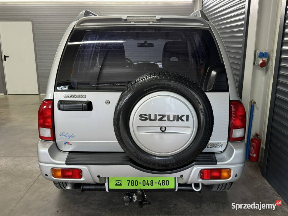 Suzuki Grand Vitara 20 16V skóry full idealna srebrny Grand Vitara Chechło