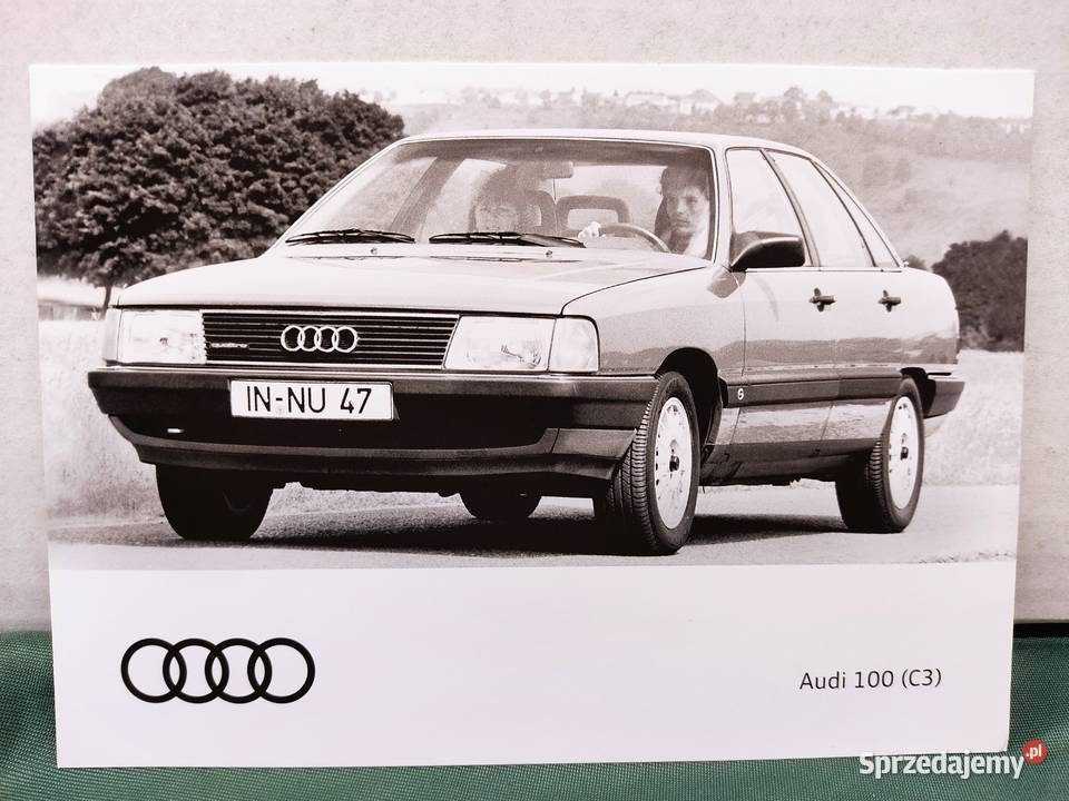 Pocztówka widokówka Audi 100 C3 quattro 1982 Głuchołazy