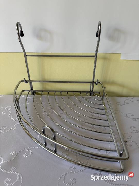 Półka narożna zawieszana komplet 2 Koszyk na Półki