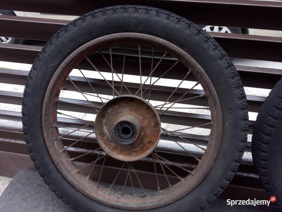 Koła do motocykla zabytkowego Sokół Indian sprzedam