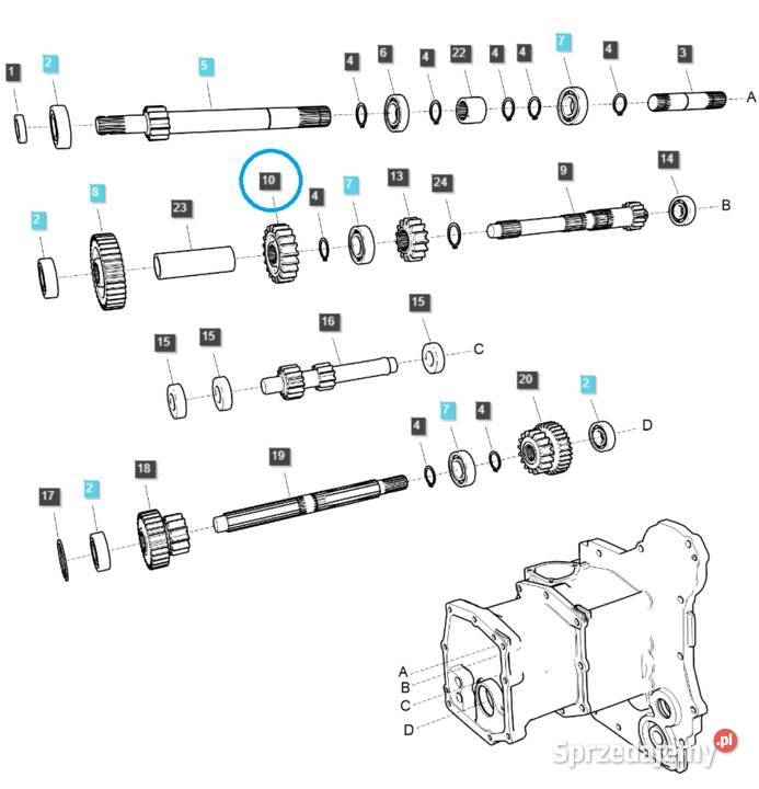 Tryb trzeciego biegu TRG281 LS Tractor 40373826 podkarpackie