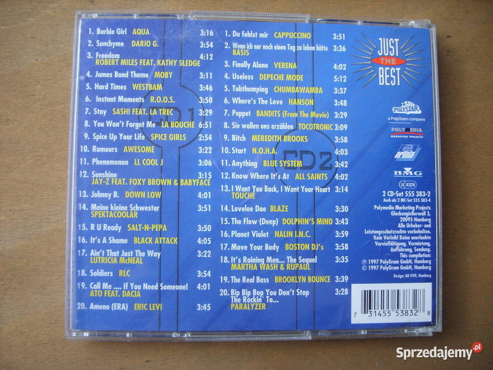 Skladanka CD JUST THE BEST 498 vol12 vol14 2cd dolnośląskie Wołów