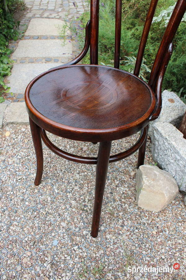 Krzesło Thonet gięte antyk komplet 5 krzeseł Antoniewo