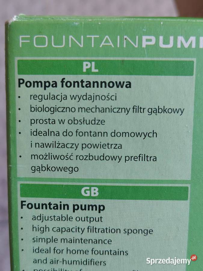 mała pompa fontannowa PFN 350 Fontanny i kaskady Syrynia
