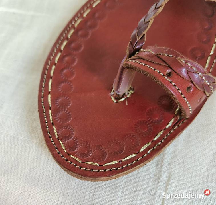 KOHbr Skórzane japonki kohalpuri 40 brązowe Szczecin