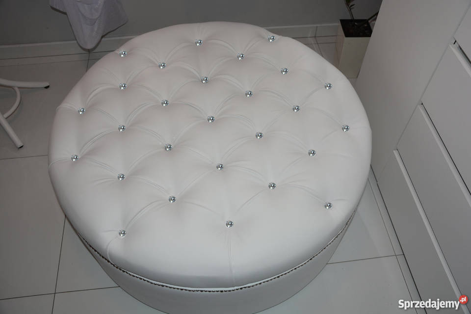 Okrągła piękna pikowana PUFA 100 42cm Łódź sprzedam