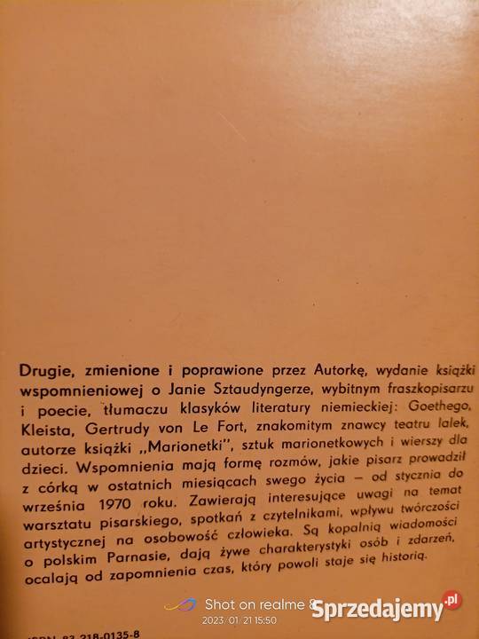 Chwalipięta rozmowy z tatą Sztaudynger książki literatura piękna - proza polska Warszawa