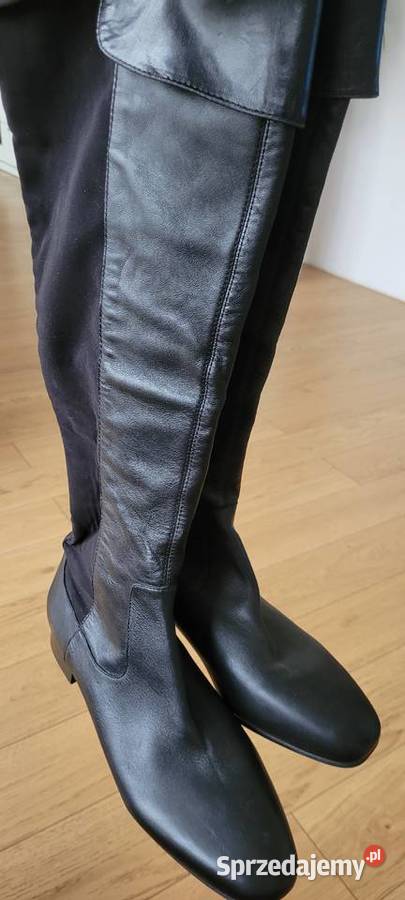 Kozaczki damskie czarne 39 mazowieckie Łomianki