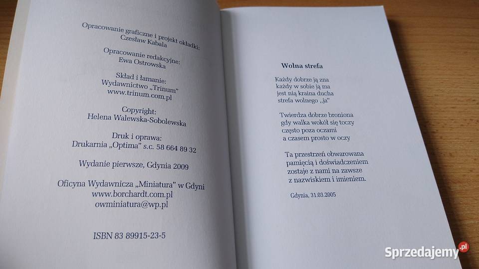 Wolna strefa Helena WalewskaSobolewska Gdańsk