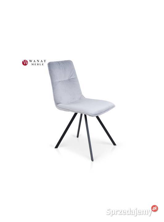 Stół LOFT 6 Krzeseł WELUR Nogi metalanowe czarne Warszawa