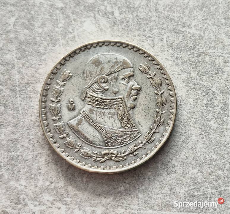 447 MEKSYK srebro 1 Peso 1962 r