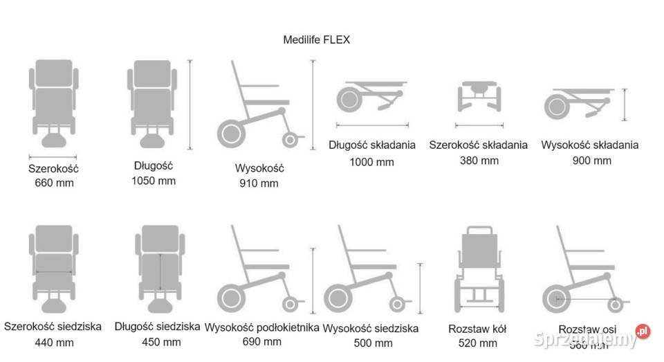 Medilife FLEX wózek inwalidzki elektryczny Katowice