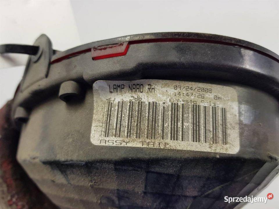 LAMPA W KLAPE PRAWA CHEVROLET CORVETTE C6 osobowe Lipno