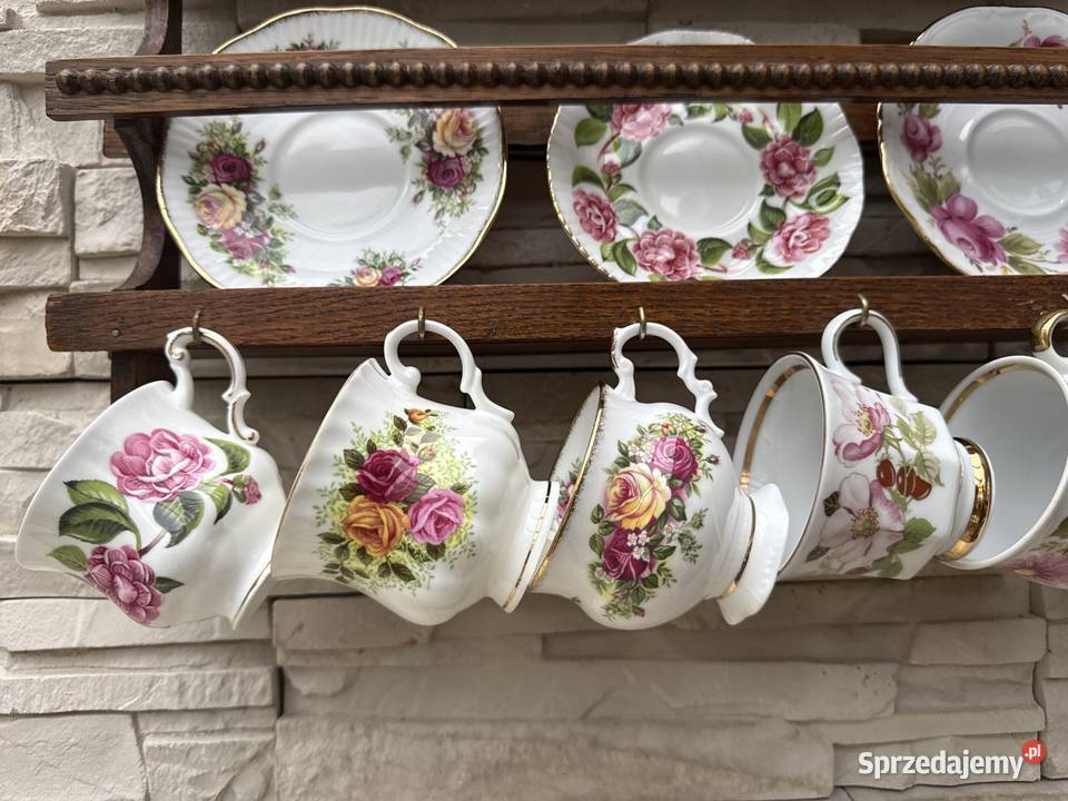Filiżanka z porcelany filiżanki na drewnianej Bystrzyca Kłodzka sprzedam