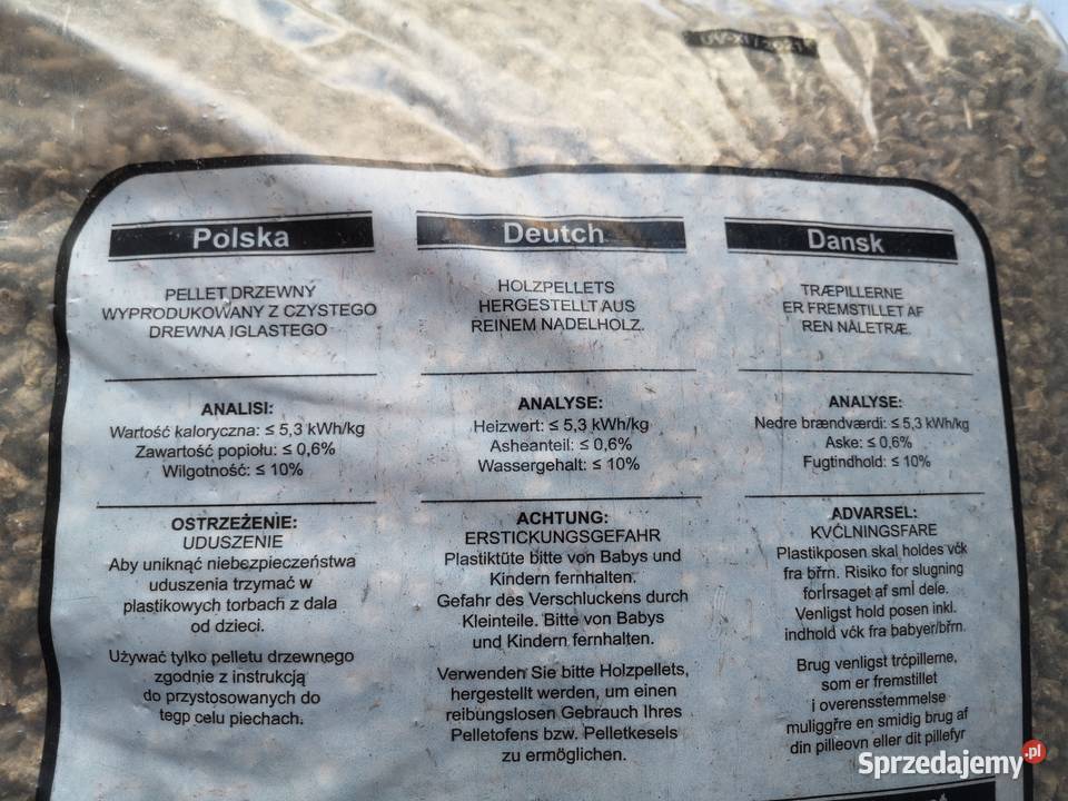 Pellet drzewny EB 6mm A1 first class