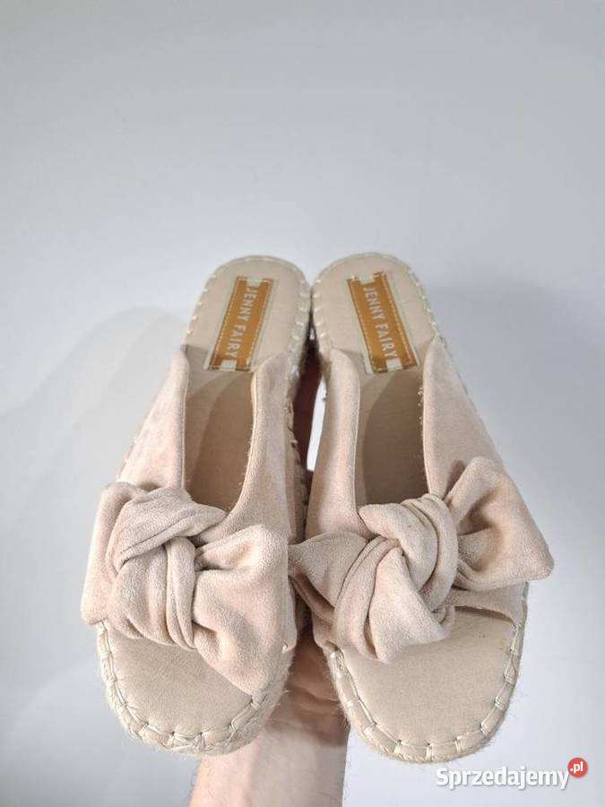 Jenny Fairy 38 damskie klapki koturny espadryle Kraków