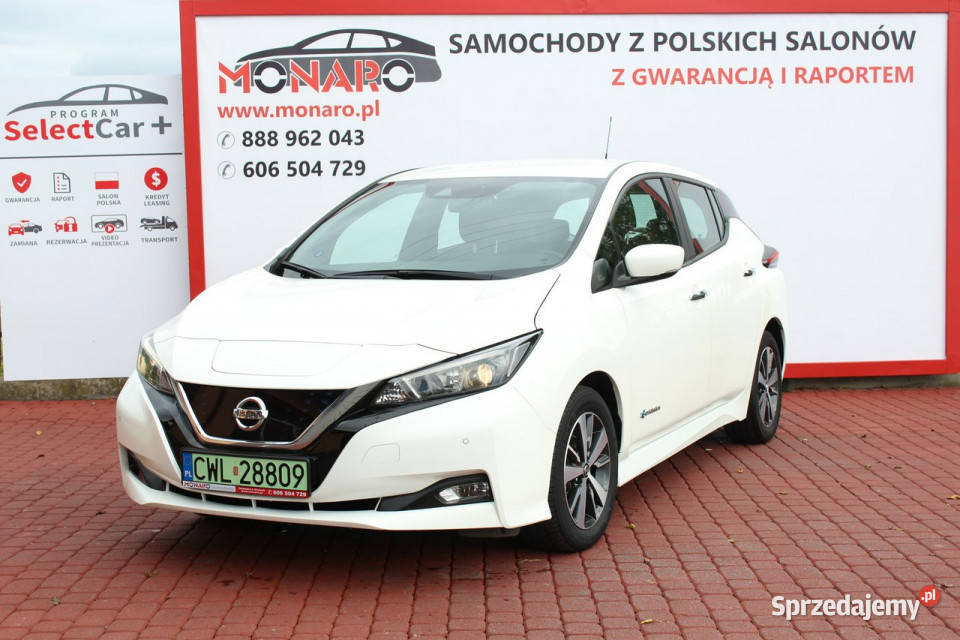 Nissan Leaf Napęd elektryczny 40 kWh Salon Włocławek sprzedam