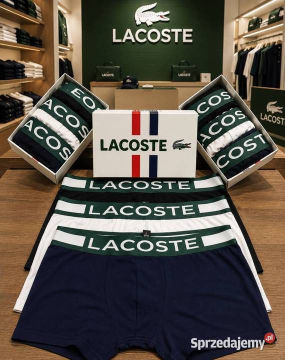 Bokserki męskie Lacoste 3pack rozmiar L