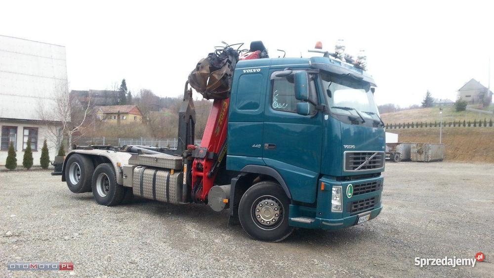 hakowiec volvo z dźwigiem Epsilon do złomu TARNÓ Tarnów