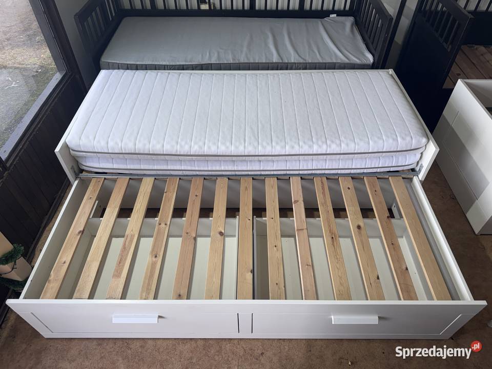 IKEA BRIMNES Leżanka Łóżko z 2 szufladami 2 Rybnik
