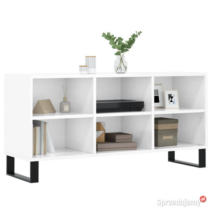 Szafka pod TV biała wysoki połysk 1035x30x50 Warszawa