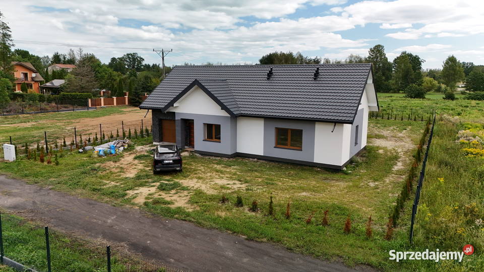 Bezpośrednio bez PCC Nowy dom 180 m pompą ciepła wolnostojący mazowieckie Leoncin