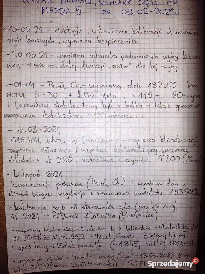 SPRZEDAM MAZDA 5 CR19 benz 18 2008 7miejsc 1 włw 4/5