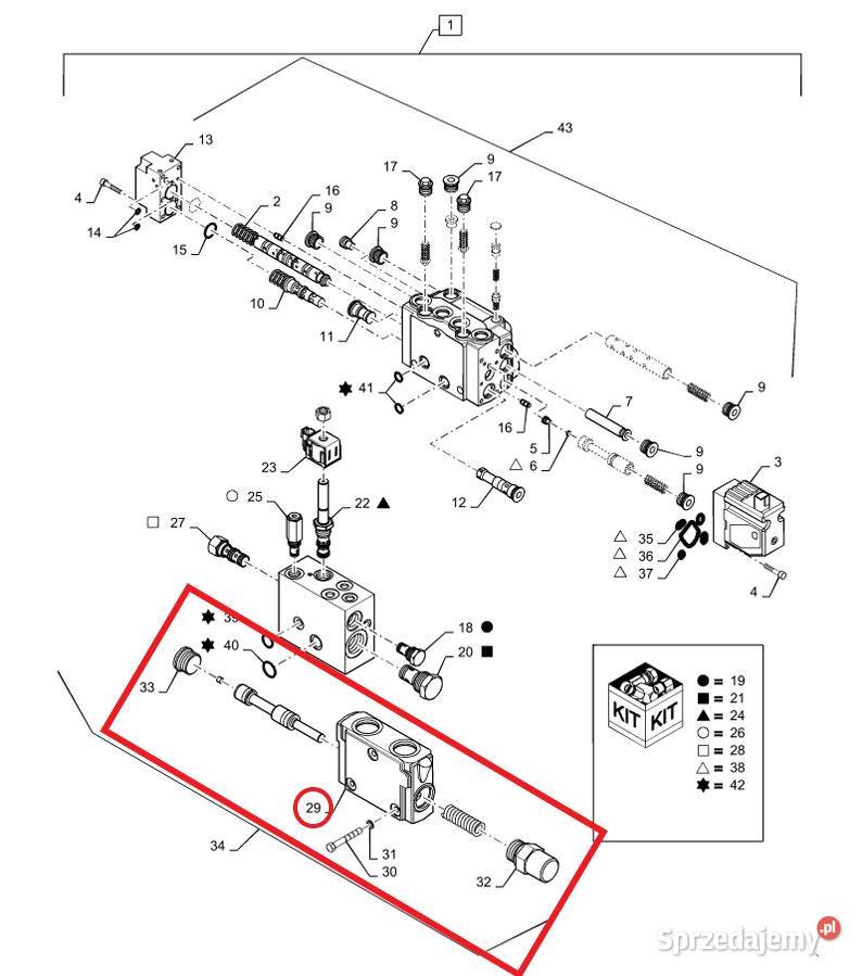 Zawór priorytetowy do zaworu 84382916 84358587 Jelenia Góra