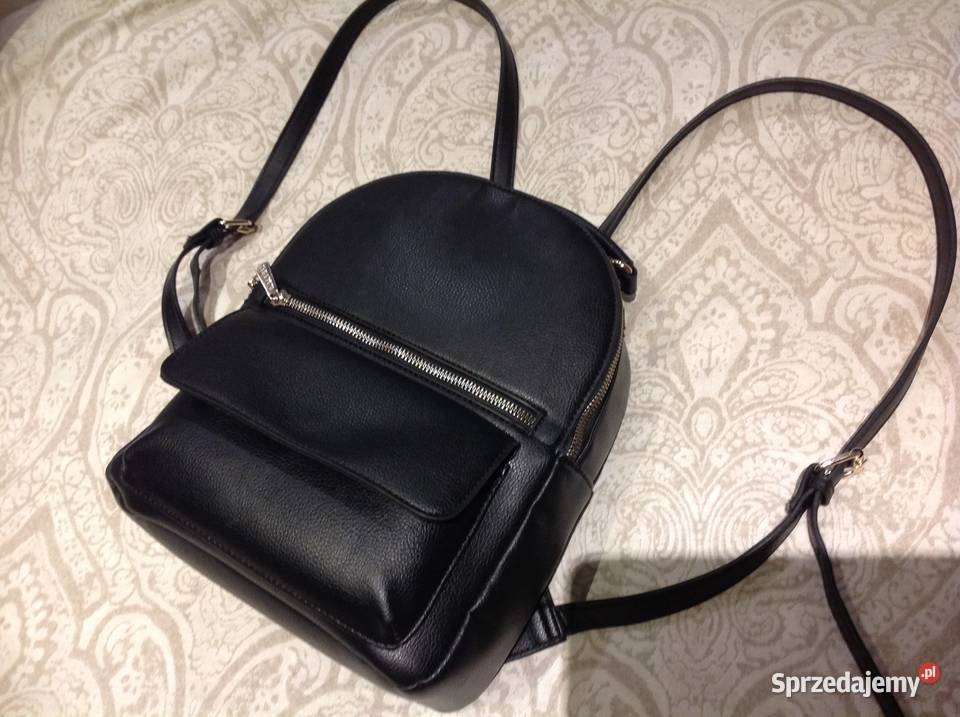 Plecak Czarny Skórzany Damski AMISU Dla kobiet Nowa Sól