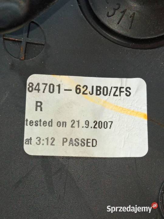 LUSTERKO PRAWE 5PIN MK6 8470162JB0ZFS Suzuki osobowe sprzedam