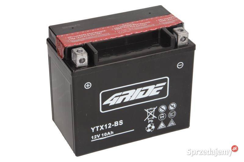 Akumulator YTX12BS 4RIDE 12V 105Ah 180A AGM Lewy Układ elektryczny, zapłon Wrocław