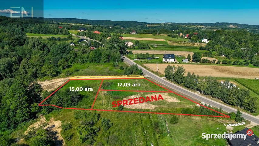 Grunt 1500m2 Straszydle szambo Sprzedaż