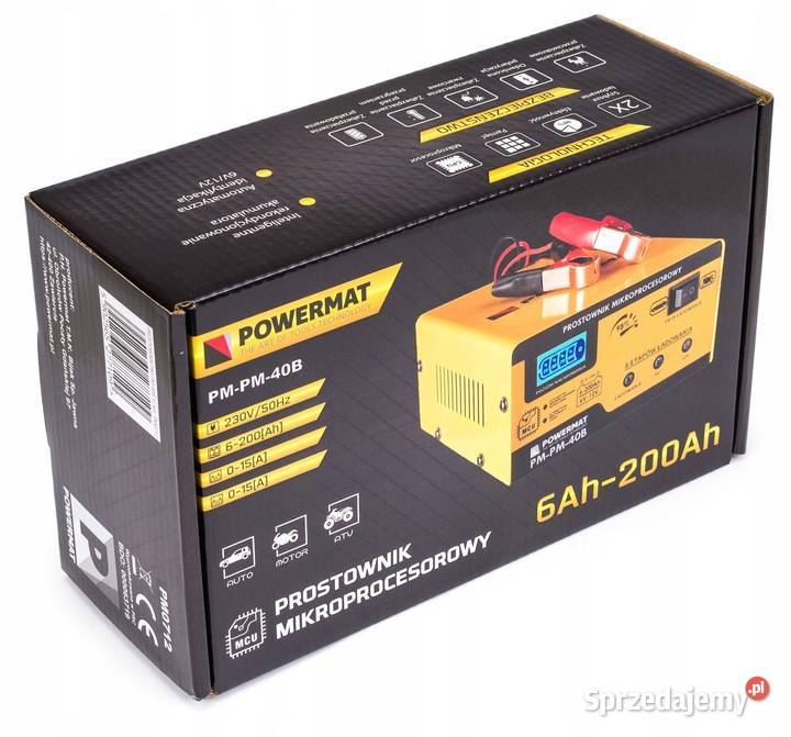 Prostownik MIKROPROCESOROWY Akumulatorowy 6V 12V Katowice