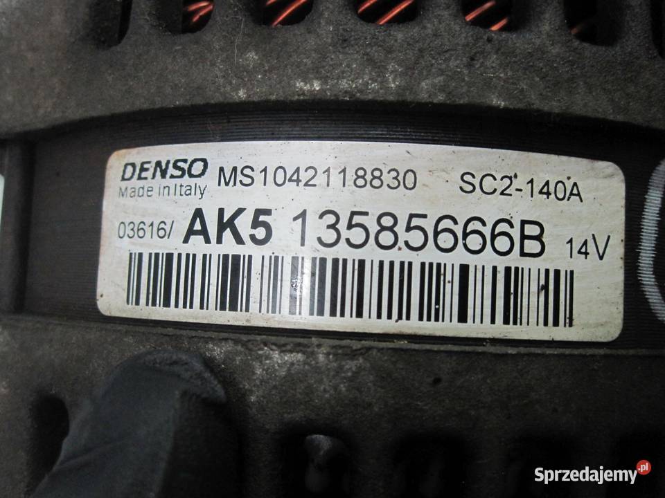 CORSA 14 16V 15r alternator 13585666B
