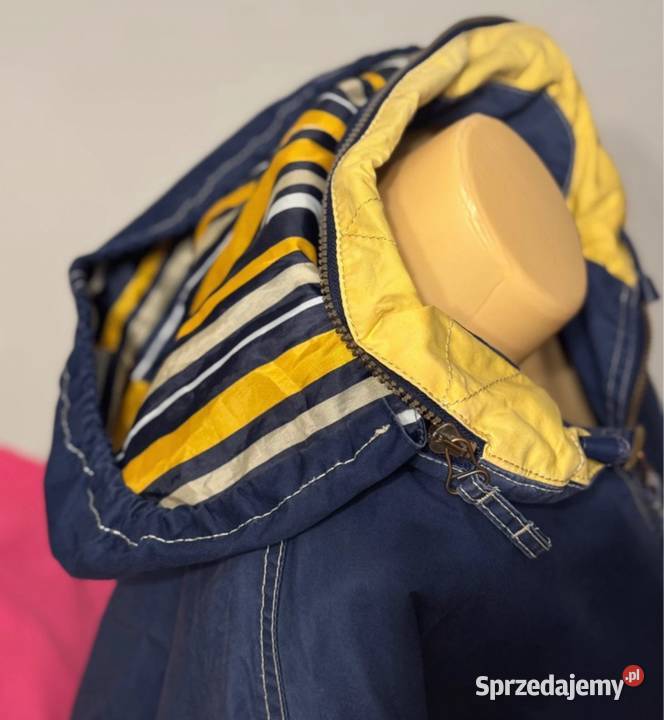 Granatowy płaszcz Marks Spencer Kurtki i płaszcze