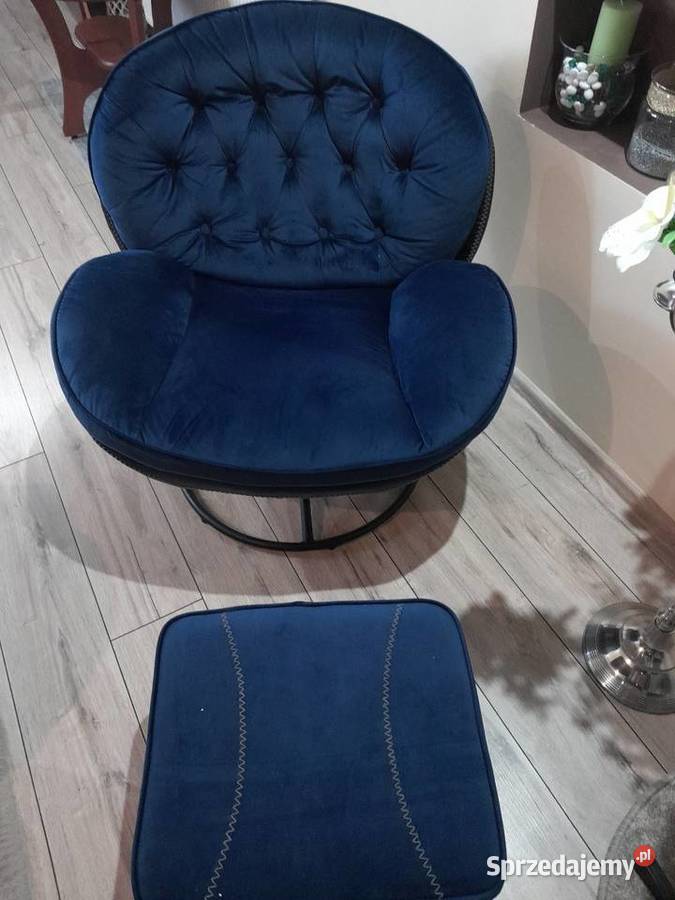 Fotel obracany z podnóżkiem Twardogóra