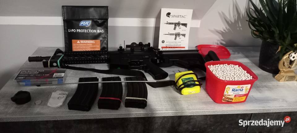 replika m4 asg spartan dodatki Sporty strzeleckie i myślistwo Strzelno