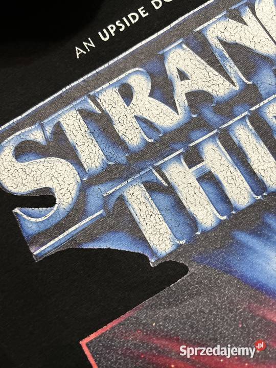 Bluza Stranger Things XS czarna bluza z kapturem Rozmiar 34(XS)
