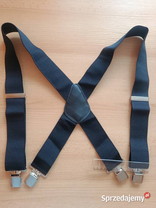 Szelki męskie mocne szerokie 5 sztuk czarny śląskie Chorzów