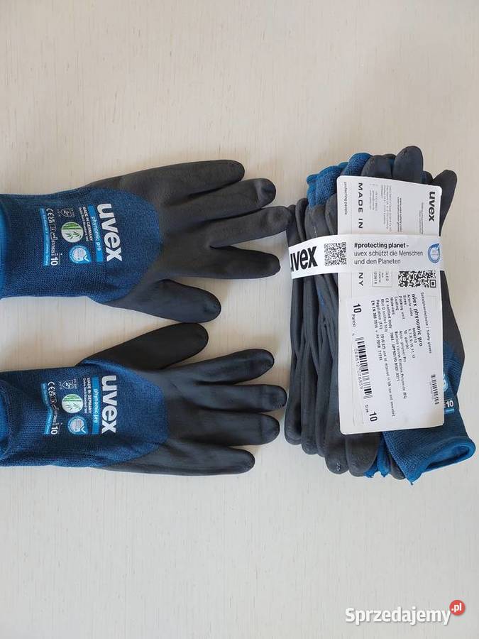10 par Rękawice robocze Uvex różne ilości pomorskie Roszkowo sprzedam