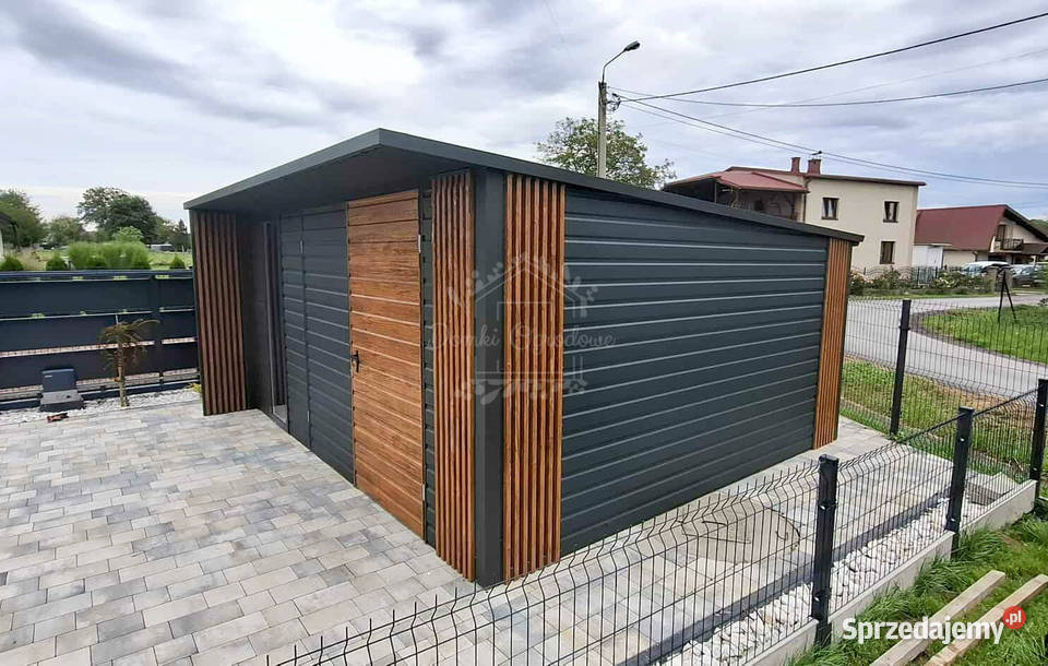 Schowek Domek ogrodowy 5x4m brama dwuskrzydłowa Łęczyca