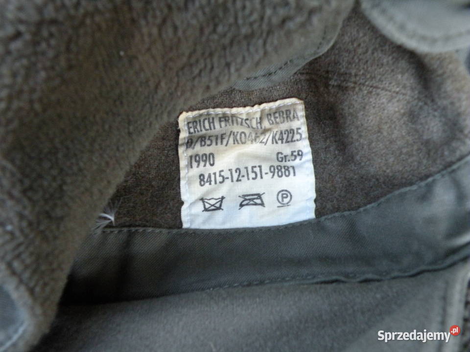 Czapka zimowa bundeswehr moleskin Gr59 Wrocław