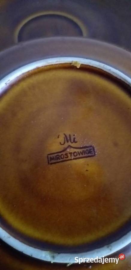 Talerzyki sygnowane Mirostowice łódzkie Przedbórz