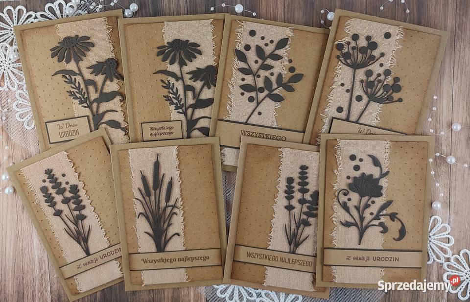 Ręcznie robione kartki okolicznościowe w stylu Zbójno