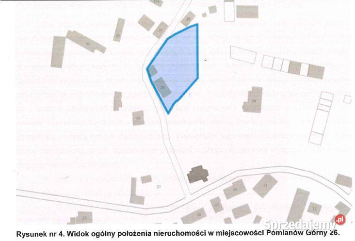 Syndyk sprzeda siedlisko dom i budynki Pomianów Górny