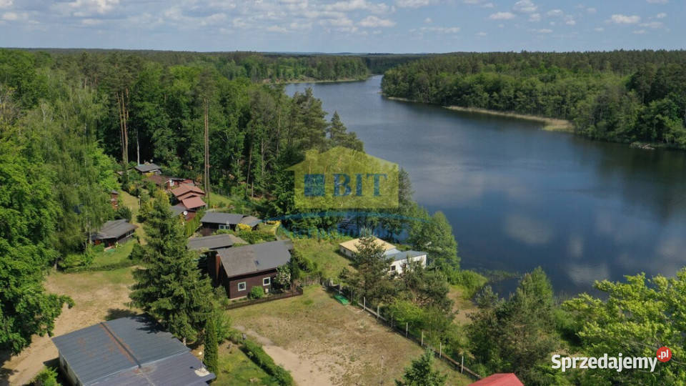 Domek letniskowy całoroczny jeziorem Dłusko drewno zachodniopomorskie Złocieniec