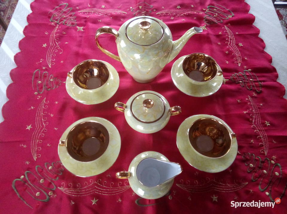 Serwis kawowy Julita porcelana Wawel PRL lata 70