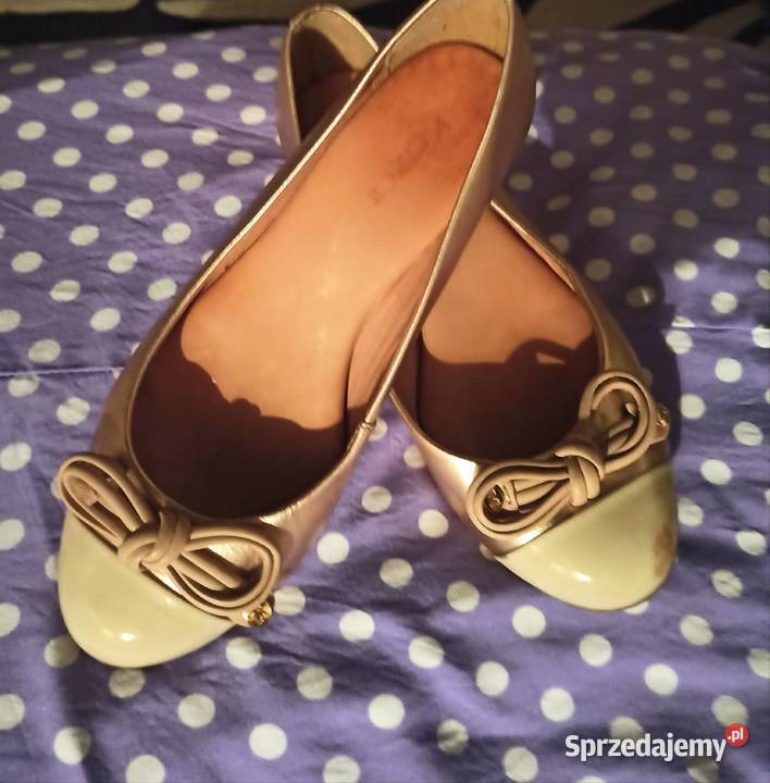 beżowe baleriny Kazar skóra ekologiczna śląskie Częstochowa