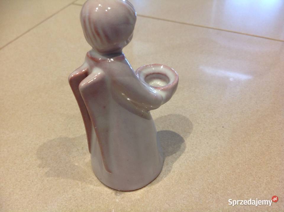 Stara Figurka Anioł Sygnowana lubuskie Nowa Sól