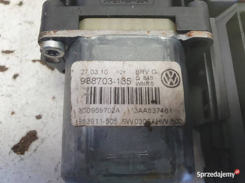 VW Passat B7 SILNICZEK PODNOSZENIA SZYBY prawy
